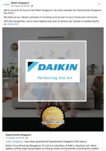 Daikin-FaceBook Post